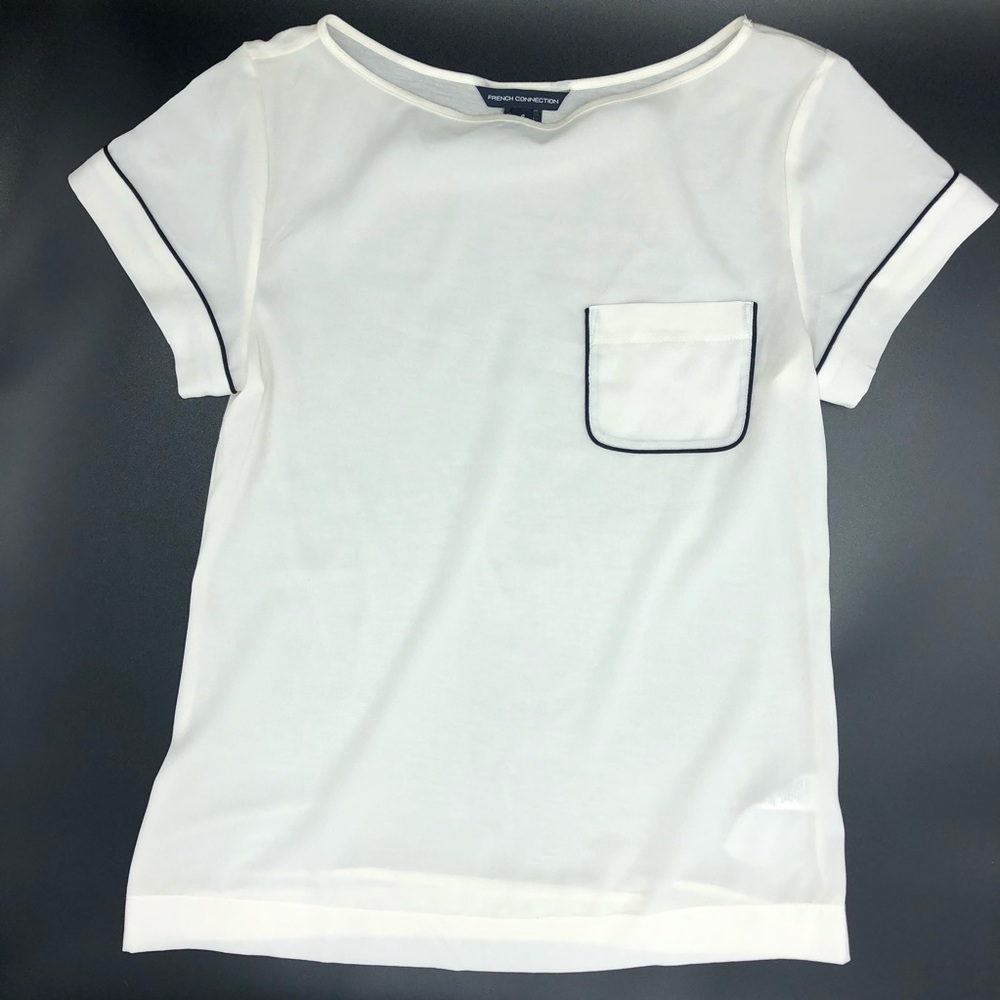 French Connection Boat Neck Tee